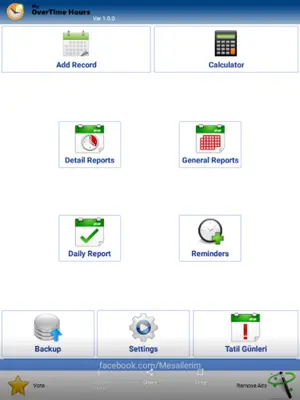 MyOvertimeHours android App screenshot 0